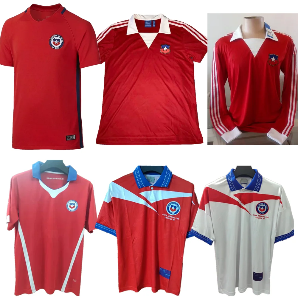 

Retro Camisetas Chile 1983/84 1998/99 2014/15 2016/17 Soccer Jerseys 1984 BONVALLET VALENZUELA GARRIDO Classic Football Shir