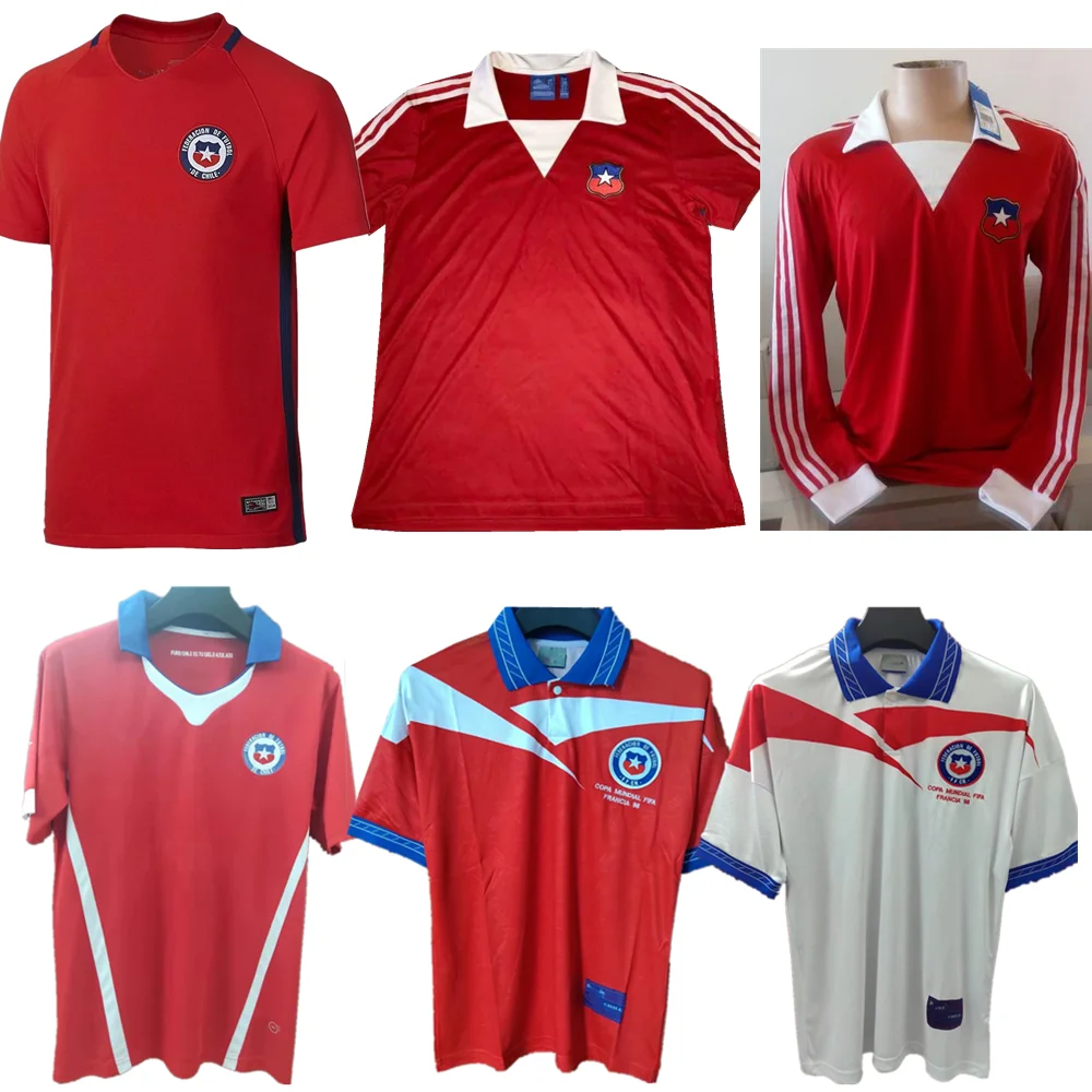 

Ретро футболки Чили 1983/84 1998/99 2014/15 2016/17 футболки 1984 BONVALLET VALENZUELA GARRIDO Classic Football Shir