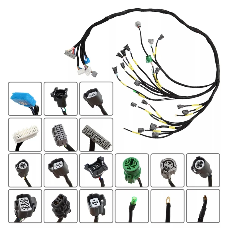 CNCH-0BD1-1 FIC30 Engine Wiring Harness For Honda Civic Integra B16 B18 D16 EK EG EM Tucked OBD2 Budget D &amp B-Series
