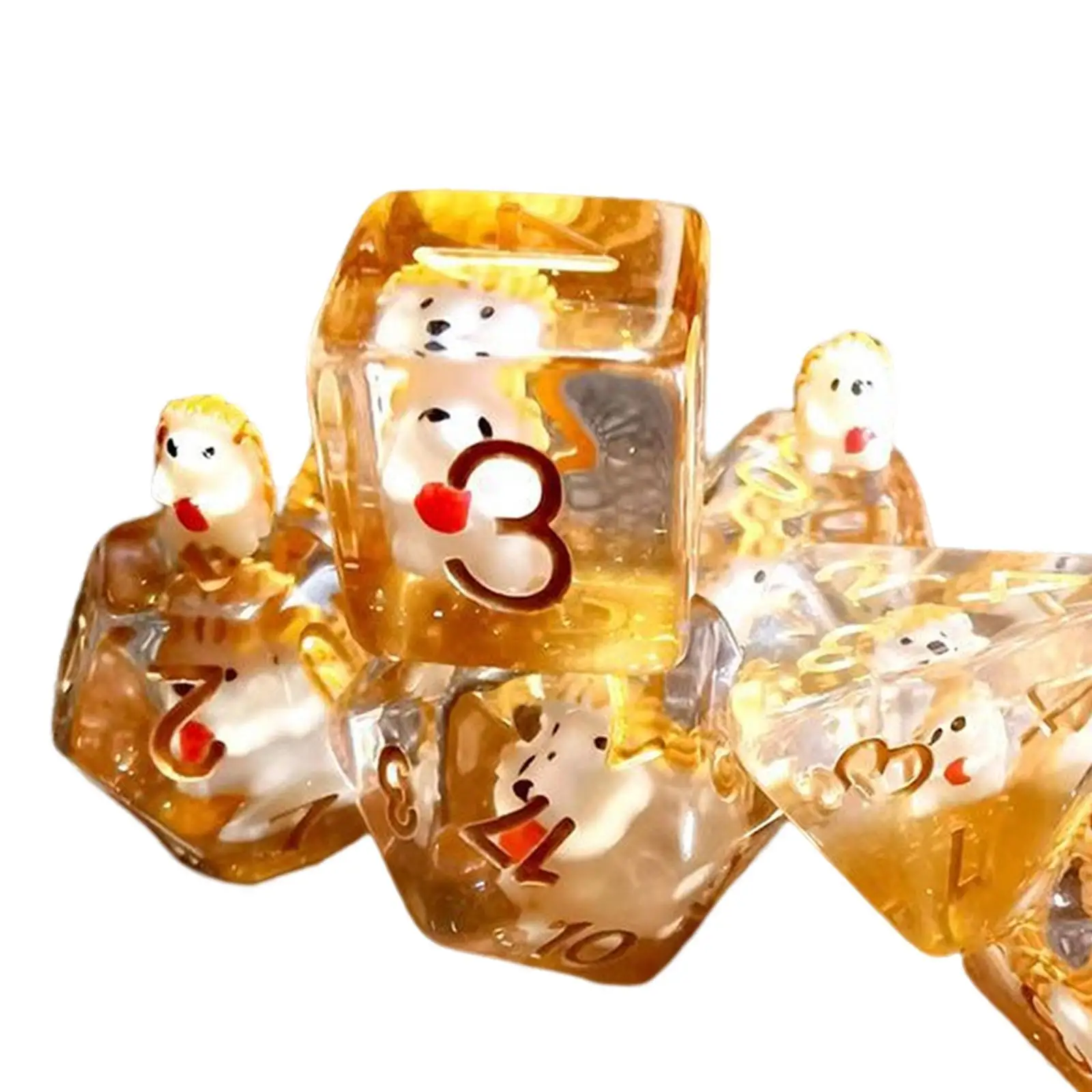 

7 многогранных кубиков, развлекательные аксессуары