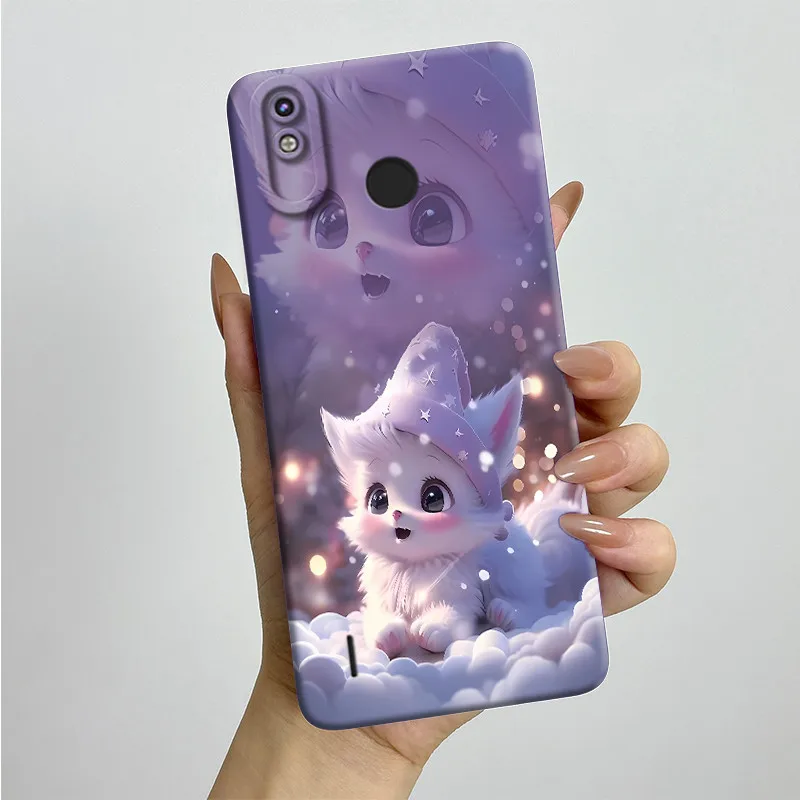 Для Tecno Spark 4 Lite чехол Pop 3 Plus KC8S силиконовый мягкий для телефона с милым окрашенным