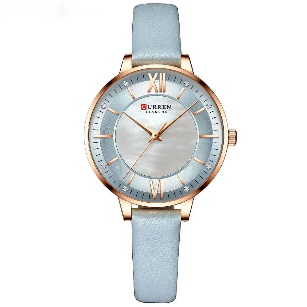 Quartz Watch Women's Watch Fashion Luxury New Quartz Women's Clock Elegant Classic Leather Women's Watch 9080
