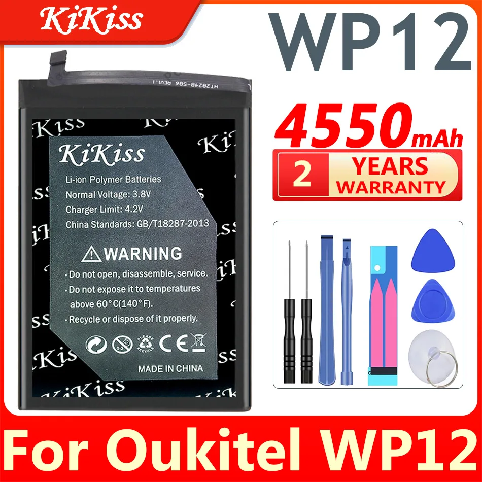 

4550mAh KiKiss Battery WP 12 for Oukitel WP12 High Capacity Batteries