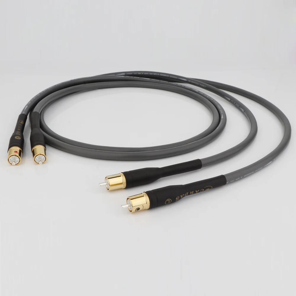 

CARDAS TWINLNK IIC OCC Copper fever audio double lotus RCA audio signal line RCA TO RCA Audio interconnect Cable