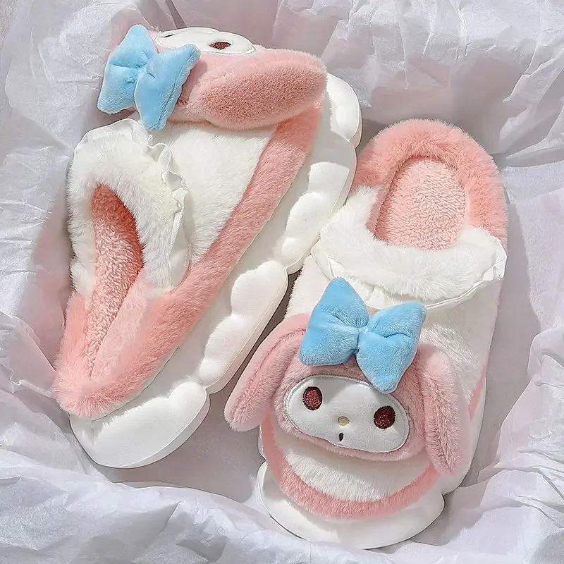 Sanrio cinnamorollMy melody женские зимние милые мягкие и универсальные плюшевые теплые