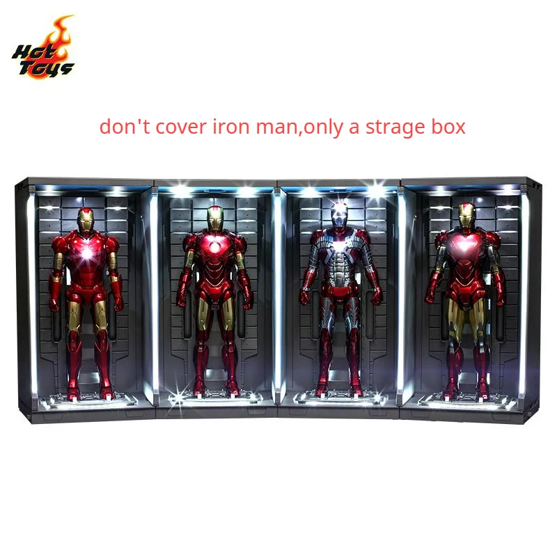 

Original Marvel Iron Man 3 Electric Iron Man Hall of Armor Storage Cabinet Model 38Cm Iron Man Model Collections Tool New 1:6