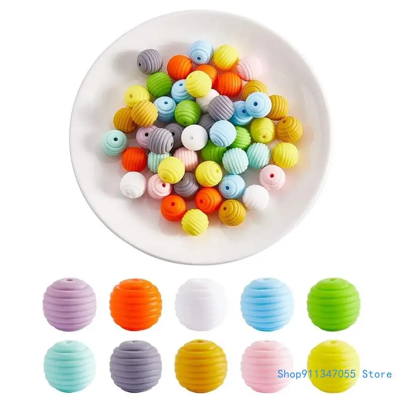 

100Pcs 15mm Silicone Beads Bulk Kits for Keychain Making 10 Color Assorted Bead Accessoy for DIY Jewelry Crafts Drop shipping