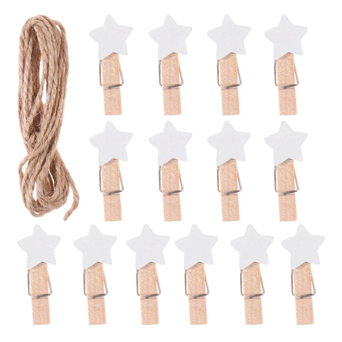 

100 Pcs Scrapbook Embellishments DIY Photo Clip Small Coat Wooden Clips Clamp Paper