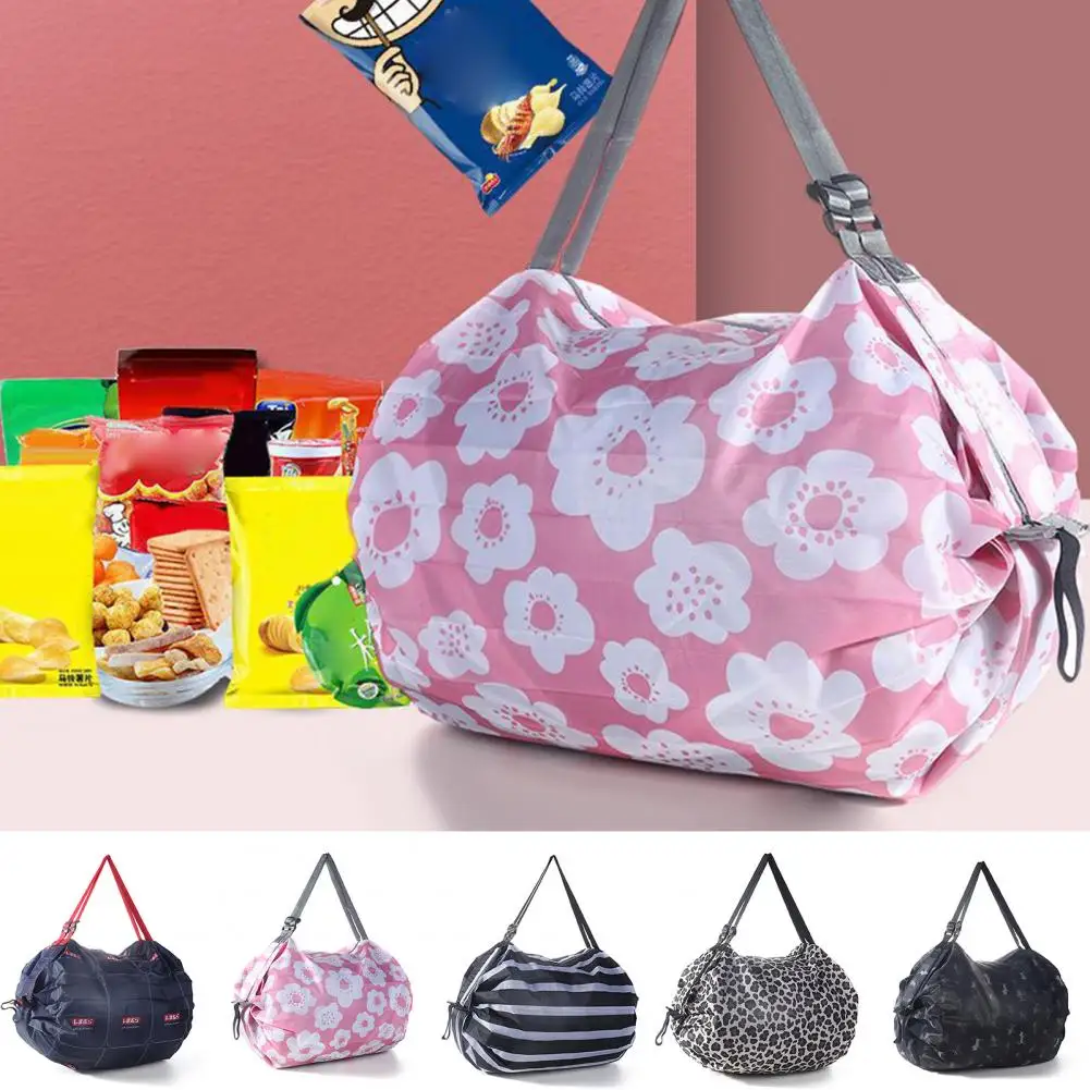 

Foldable Shopping Bag Waterproof Travel Portable Storage Bag Beach Bag Supermarket Grocery Shopping Bag Tote Pouch Home Supply