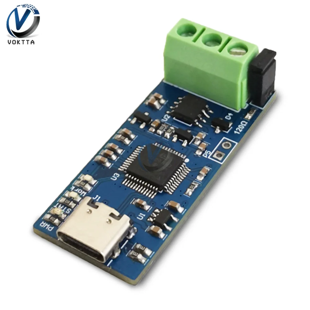 

USB to CAN Converter Module CAN Bus Protocol Analyzer Controller Adapter TYPE-C Bus Debugging Tool Serial Port Analyzer Board