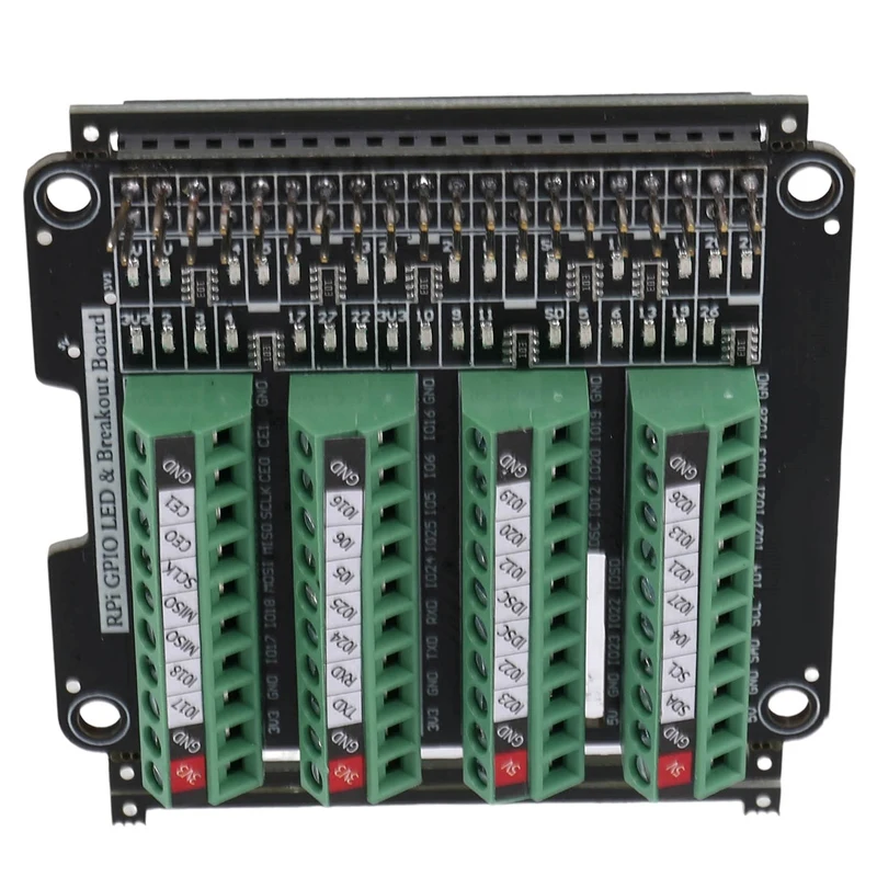 

Светодиодная Клеммная колодка GPIO для Raspberry Pi A + 3A + B + 2B 3B 3B + 4B