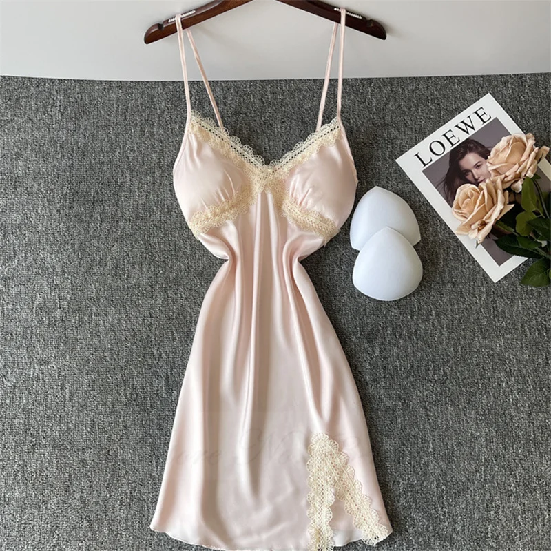 Кружевное женское домашнее платье