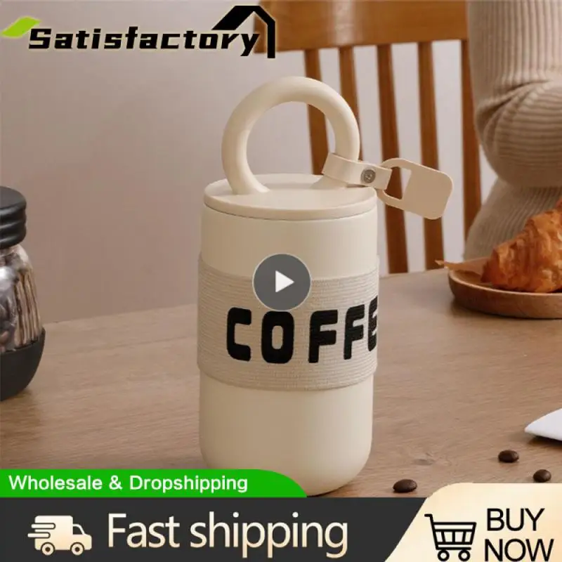 

Portable Thermos Cup Odorless Corrosion Resistant Stainless Steel Water Cup Easy To Clean Coffee Cup Vacuum Cup Water Cup