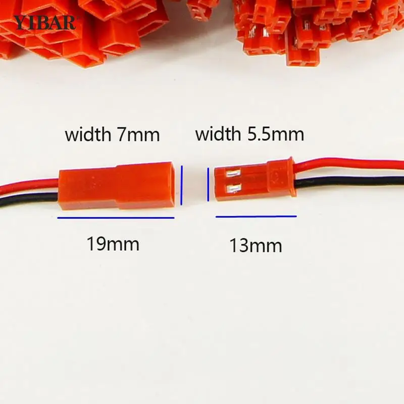 

10 комплектов микро мини JST Штекерный разъем, штекерные провода, 100 мм, 26AWG 2 контакта для радиоуправляемой литий-полимерной батареи, автомобил...