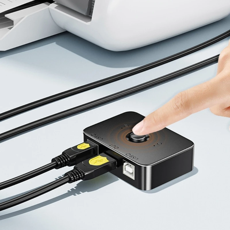 Устройство общего доступа к принтеру Селектор USB 2.0 Power с переключателем
