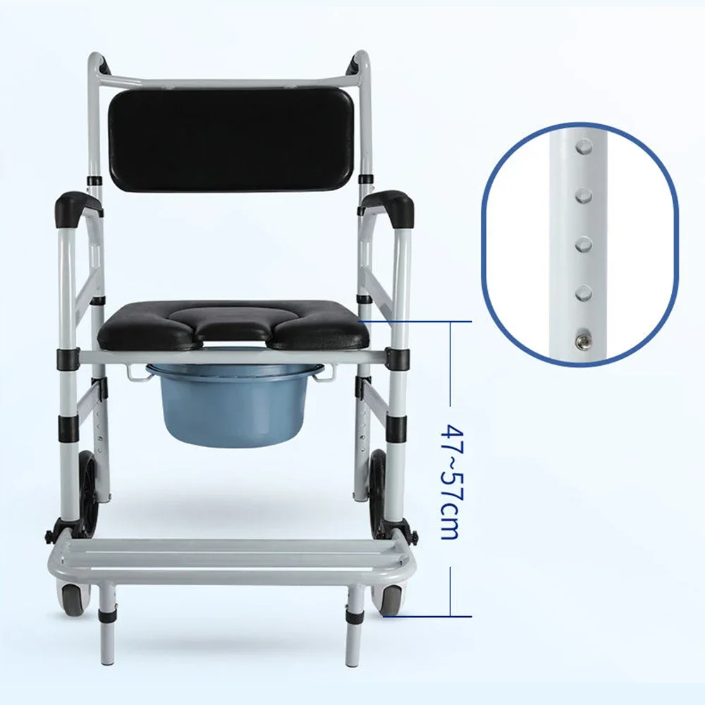 Стул-горшок на колесиках для пожилых беременных женщин стул ванной инвалидов