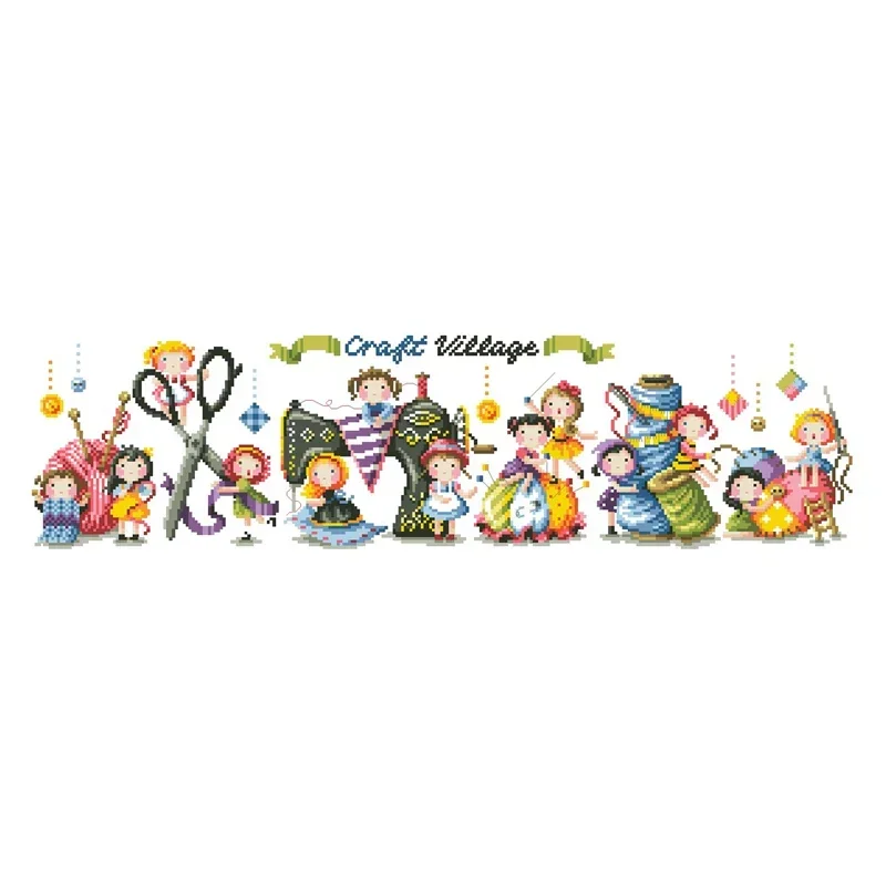 Набор для вышивки крестом Amishop Gold Collection Craft Village
