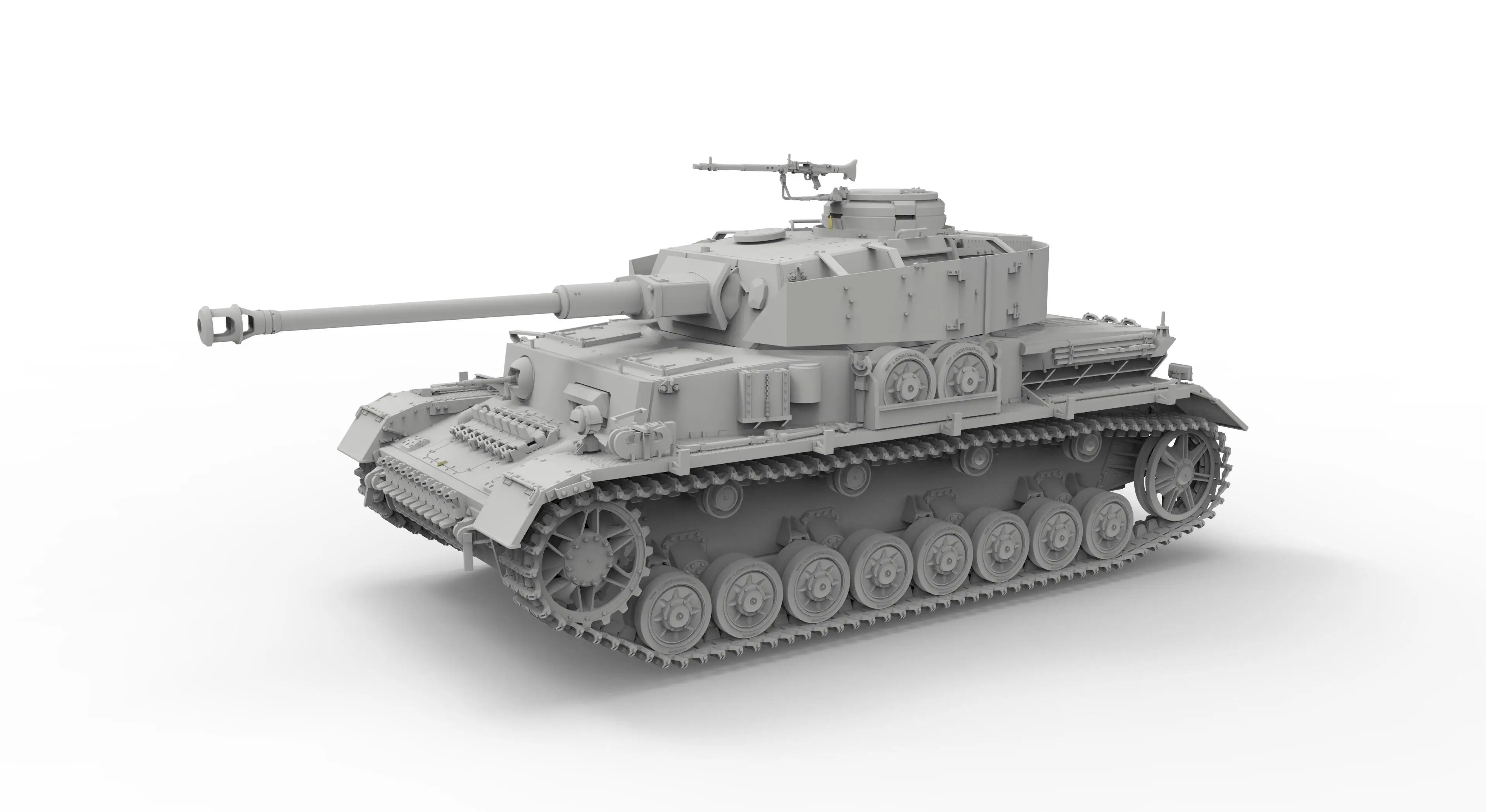 Бордюрная версия 1/35 Pz.Kpfw.IV Ausf.J Eaely/ Mid &amp Rail Way планшетный Ommr пластиковый комплект