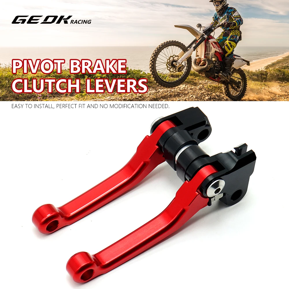 

For GAS GAS EC300 EC 300 2005-2018 Motocross Foldable Pivot Dirt Bike Brake Clutch Levers CNC Aluminium Alloy Handle Accessories