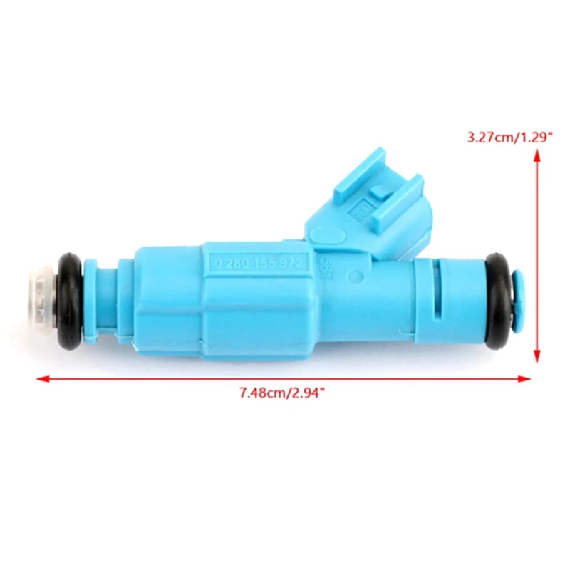 6 Pcs Fuel Injector 0280155972 FJ479 53031099 For 2002-2003 Jeep Liberty Dodge Ram 1500 3.7L Spare Parts Accessories
