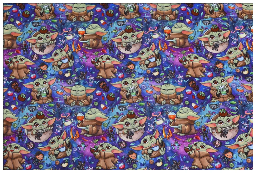 Ширина 110 см персонажи Диснея принцесса Ститч Звездные войны хлопковая ткань для