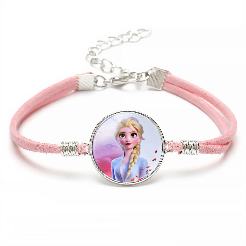 Браслет с героями мультфильмов Диснея для девочек Эльза Анна Белоснежка Золушка