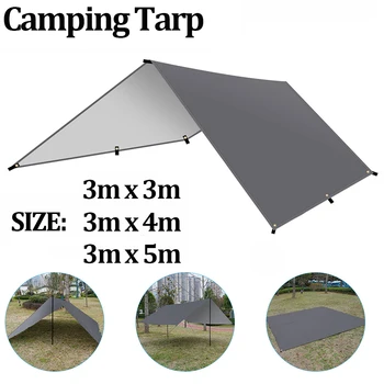 Waterproof Camping Tarp Sunshade UV Protection Lightweight Outdoor Adventure Hiking Camping Backpacking Picnic Tent Tarp 1