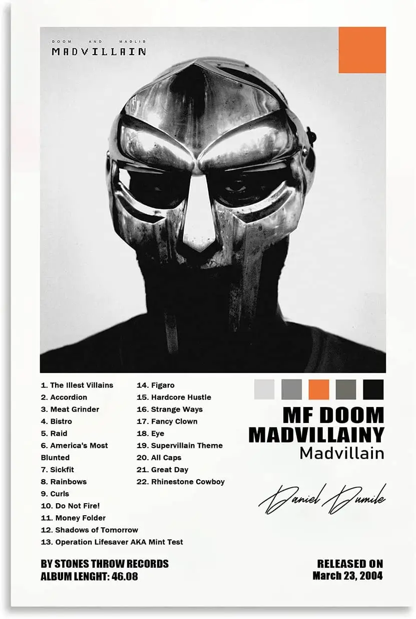 

Mf Doom Madvillainy Обложка альбома творческая живопись плакат винтажная живопись современное украшение Настенная картина Печать Декор без рамки