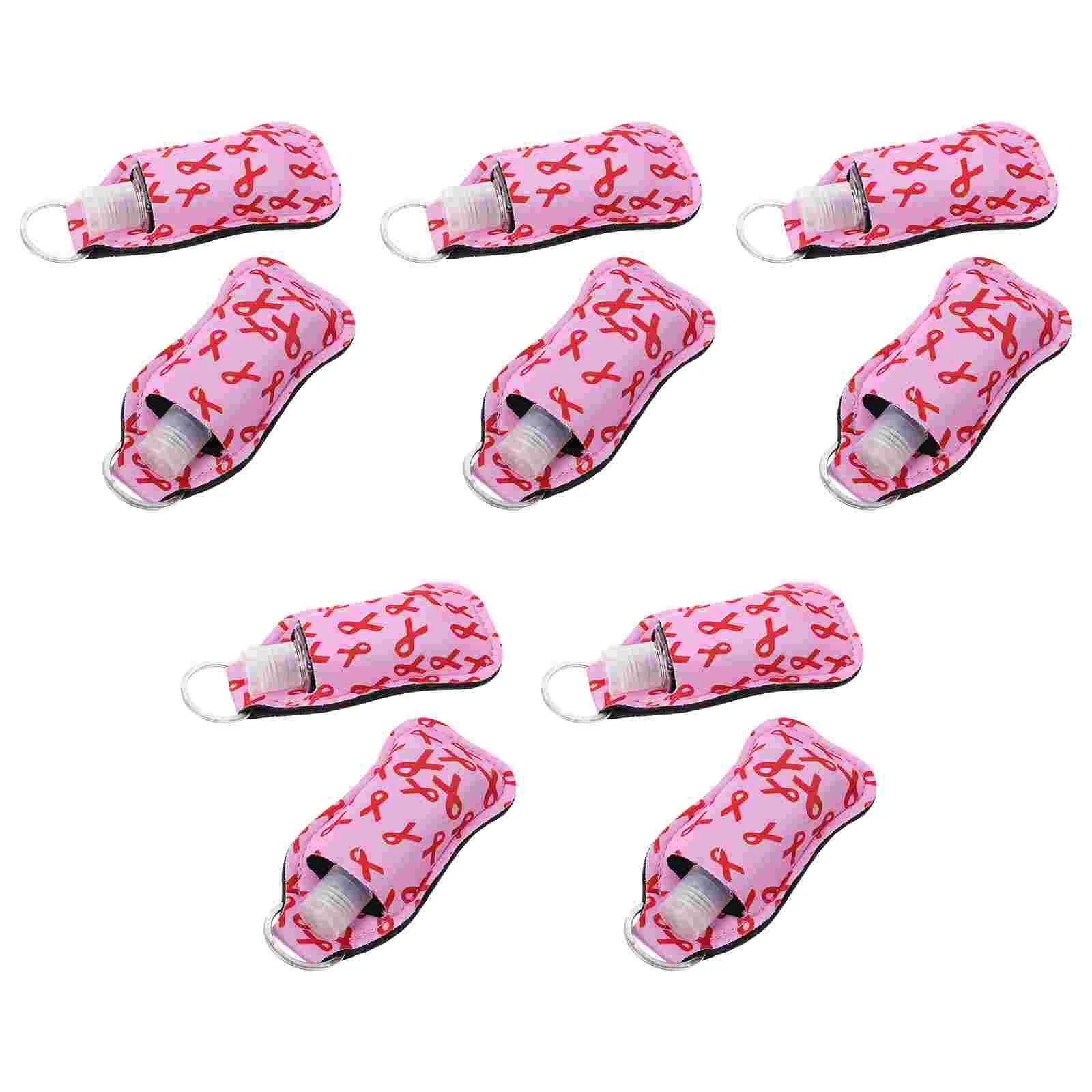 

1Set Durable Empty Bottle with Cover Keychain Sleeve Outdoor Hanging Bottle