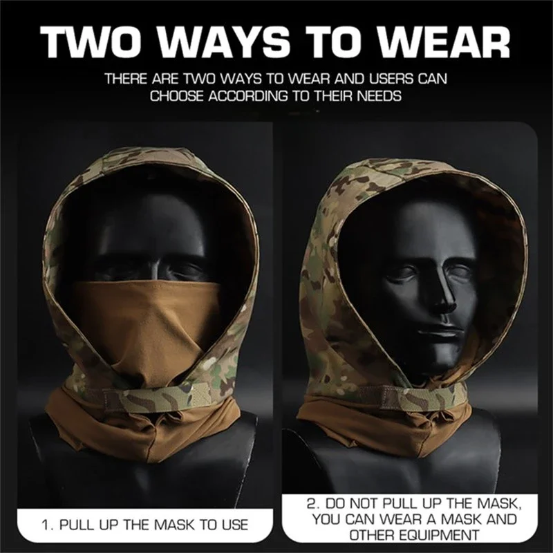 FDHBGE тактический анфас головные уборы охотничьи маски рыбалка пеший туризм