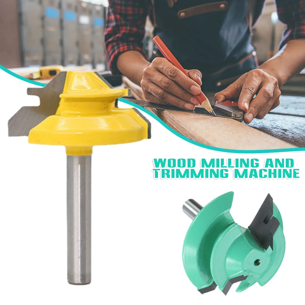 

Groove Milling Router Bit 1/4 Shank Tenon Wood Engraving Machine Alloy Sander for Woodworking Engraver Tool Wood Cutter NIN668