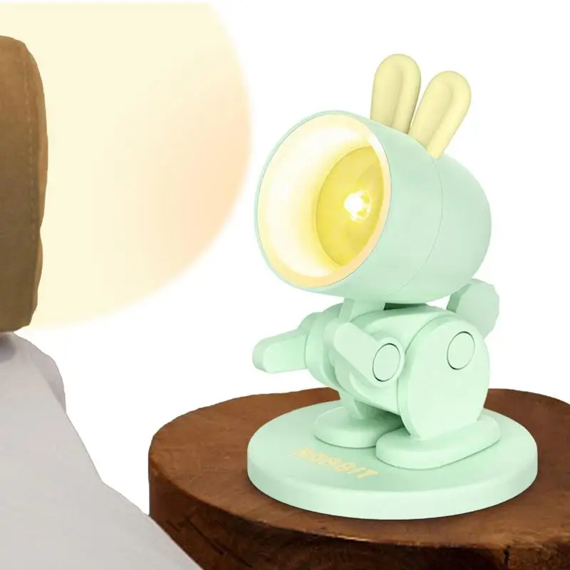 

Светодиодная настольная мини-лампа в виде кролика, светодиодный ночсветильник для детей, регулируемая подставка для телефона, портативная ...
