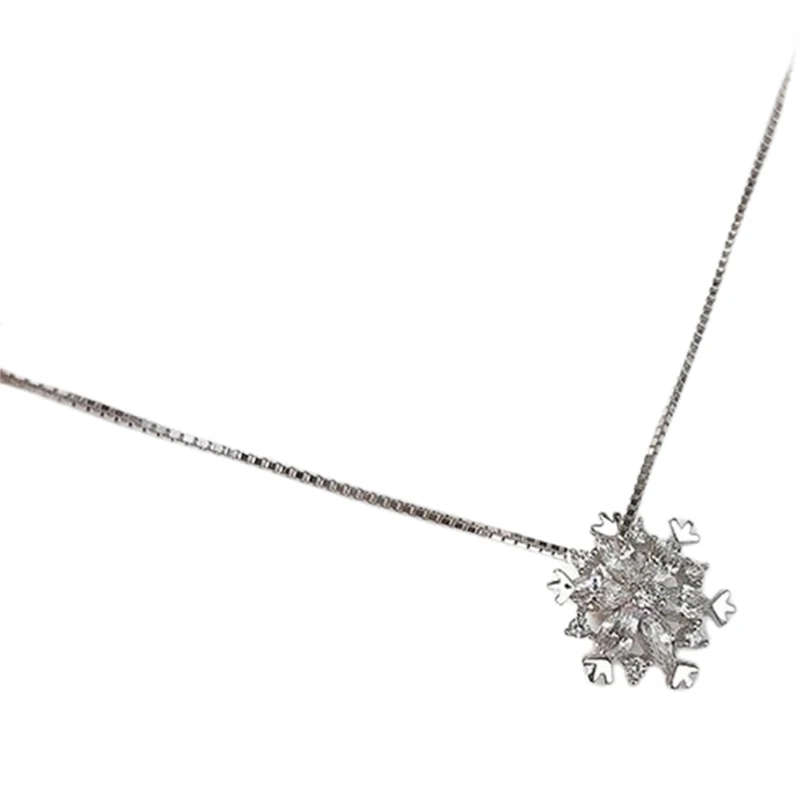 

Женское ожерелье с подвеской в виде снежинки для женщин моей жизни Стразы очаровательное женское ожерелье с подвеской в виде снежинки