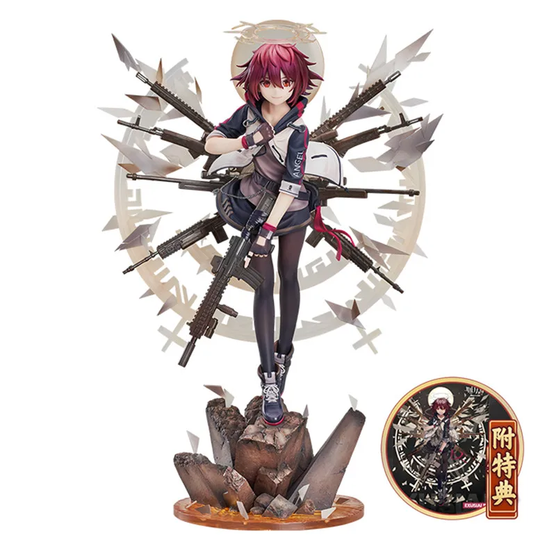 

1/7 32Cm Pvc Gsas Arknights Exusiai Anime Character Peripherys Figure Doll Model Toys Ornaments Collection Attach Fandisk Gift