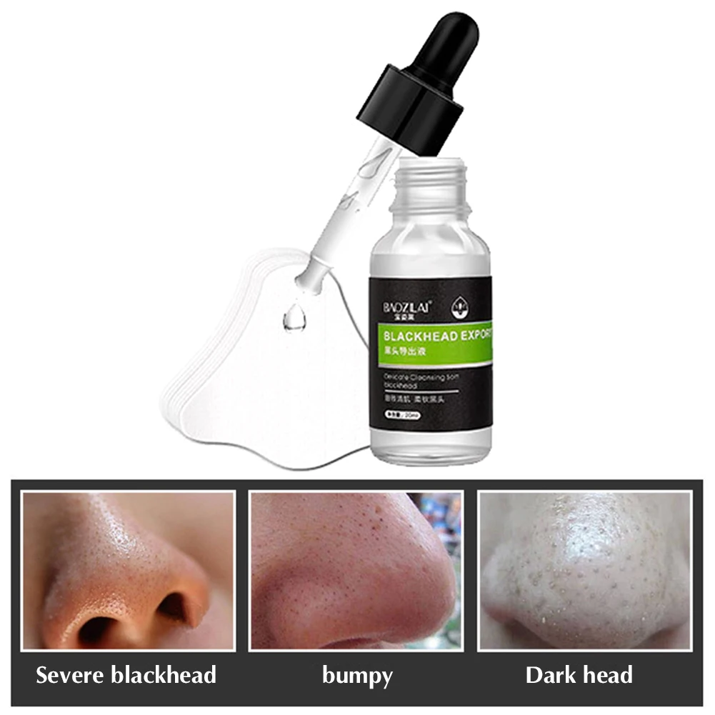 

Black Export Liquid Nose Membrane Nasal Patch Shrink Pores T Zone Skin Care for Blackhead Remover Nose Acne Cleansing Tool