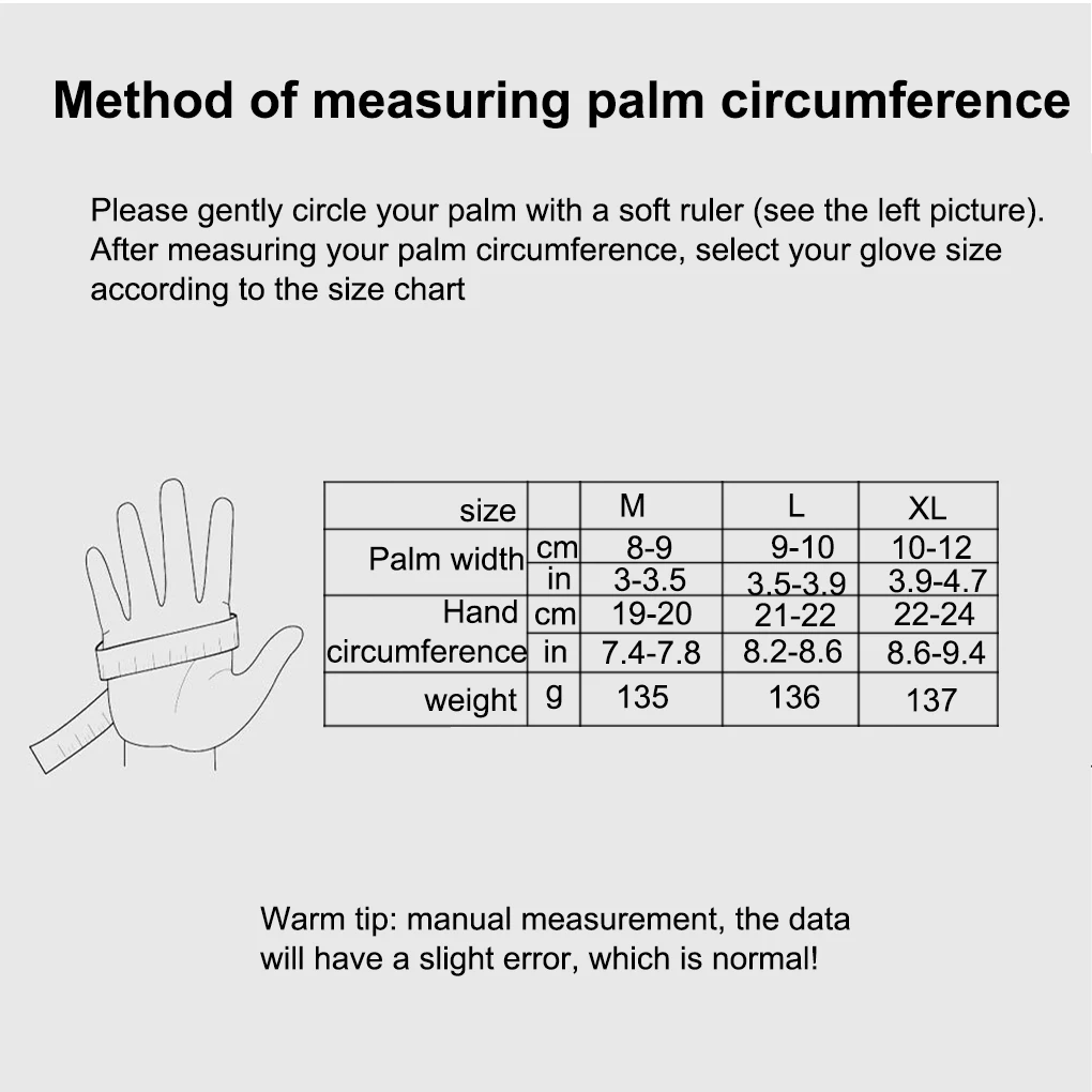 

1 Pair Winter Gloves Warm Waterproof Windproof Hand Protectors Touch Screen Motorcycle Anti-slip Gloves for Outdoor Activity