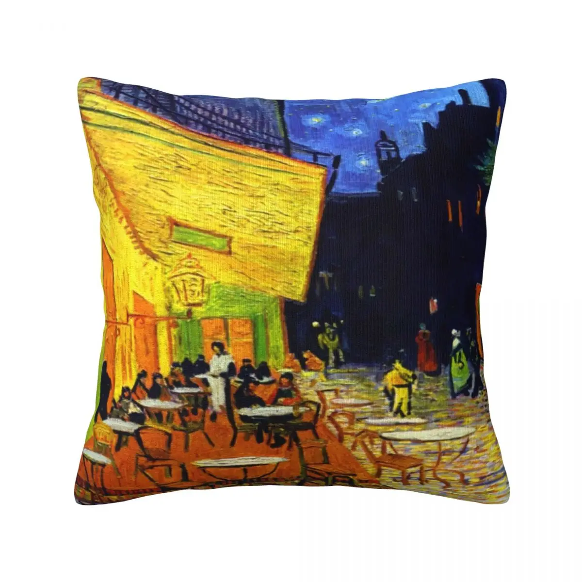 

Cafe Terrace At Night Pillow Case Van Gogh Polyester Bed Pillowcase Zipper Spring Modern Cover