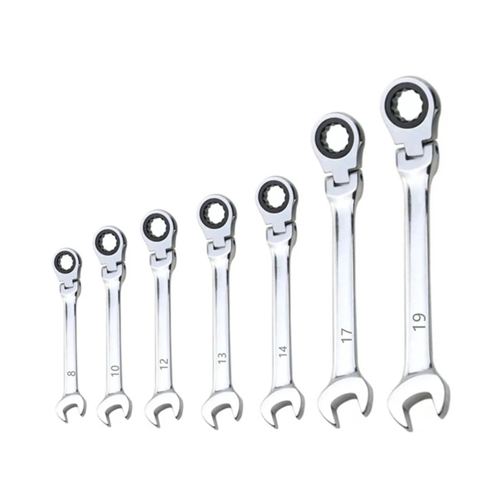 

6-24mm Combination Ratchet Wrench,with Flexible Head,Dual-purpose Ratchet Tool,Repair Ratchet Combination Set.Car Hand Tools