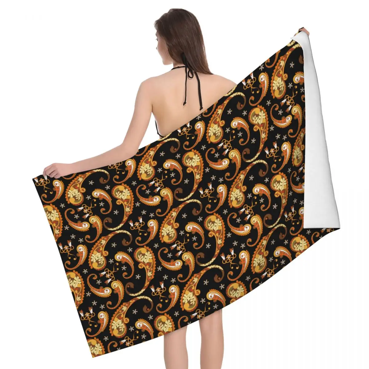 

Paisley Beach Towels Pool Towels Large Sand Free Microfiber Beach Towels, Quick Dry Lightweight Bath Swim Towels
