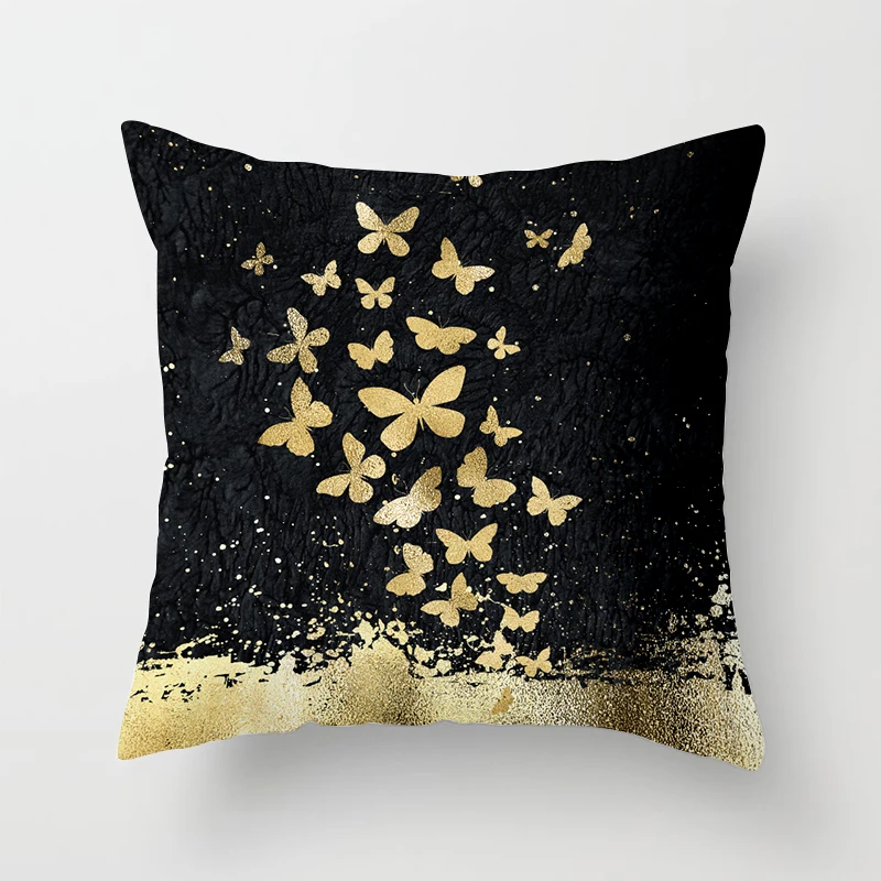 45x45cm Pillow Case Golden Tree Forest Polyester Throw Cushion Cover Car Home Decor Sofa Bed Decorative Pillowcase - купить по