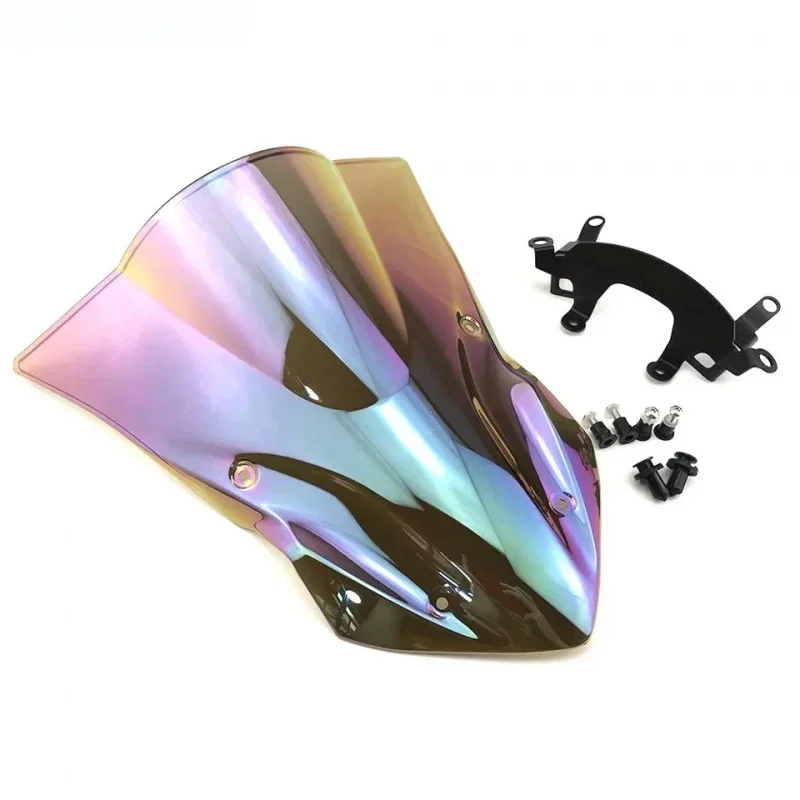 Мотоцикл двойной пузырьковый экран лобовое стекло воздушный дефлектор
