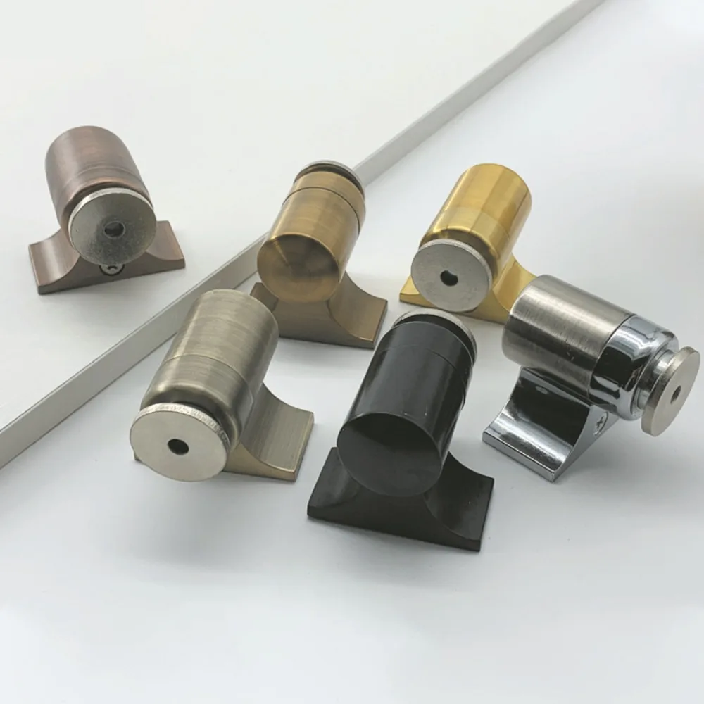 Напольный невидимый дверной присос из нержавеющей стали. Простая установка.