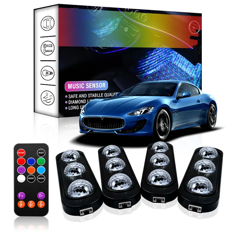 

Car Interior Star Projector LED Ambient Light for Toyota Corolla Yaris Chr Auris RAV4 Land Cruiser Camry Highlander Prado Vitz