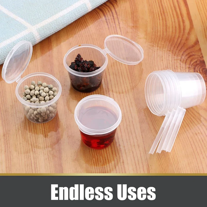 100 шт. одноразовые пластиковые контейнеры для соуса 25 мл