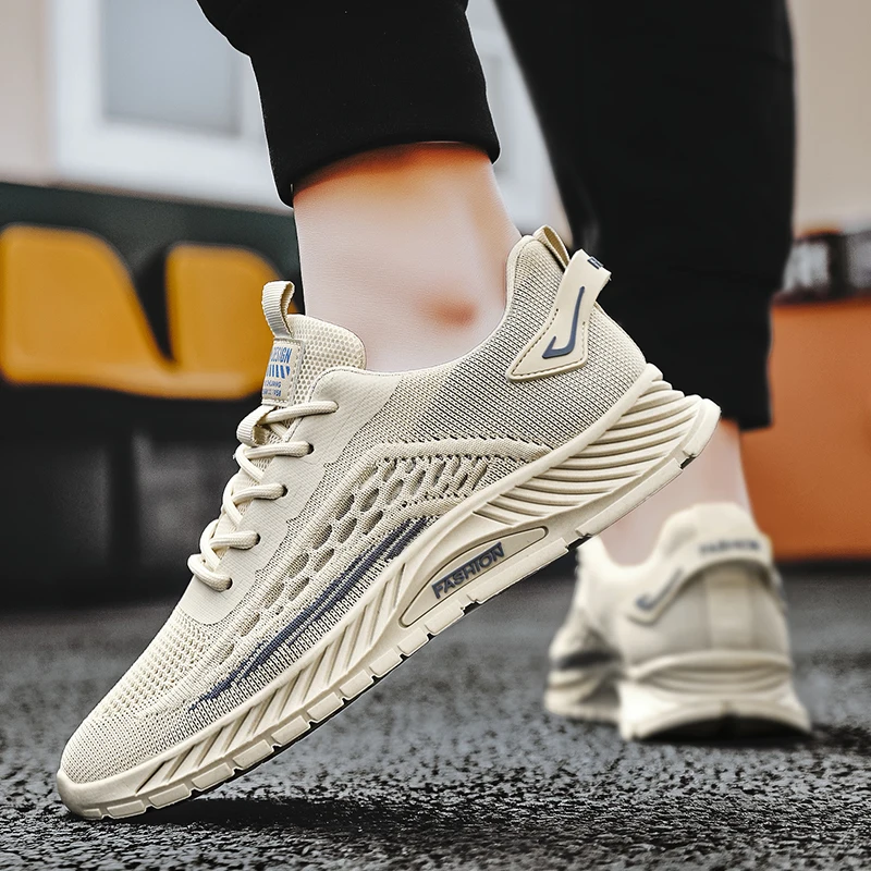 NEW Fashion Breathable Men's Casual Sneakers Adult Teenagers Outdoor Running Shoes Walking Shoes School Sports Shoes 39-44