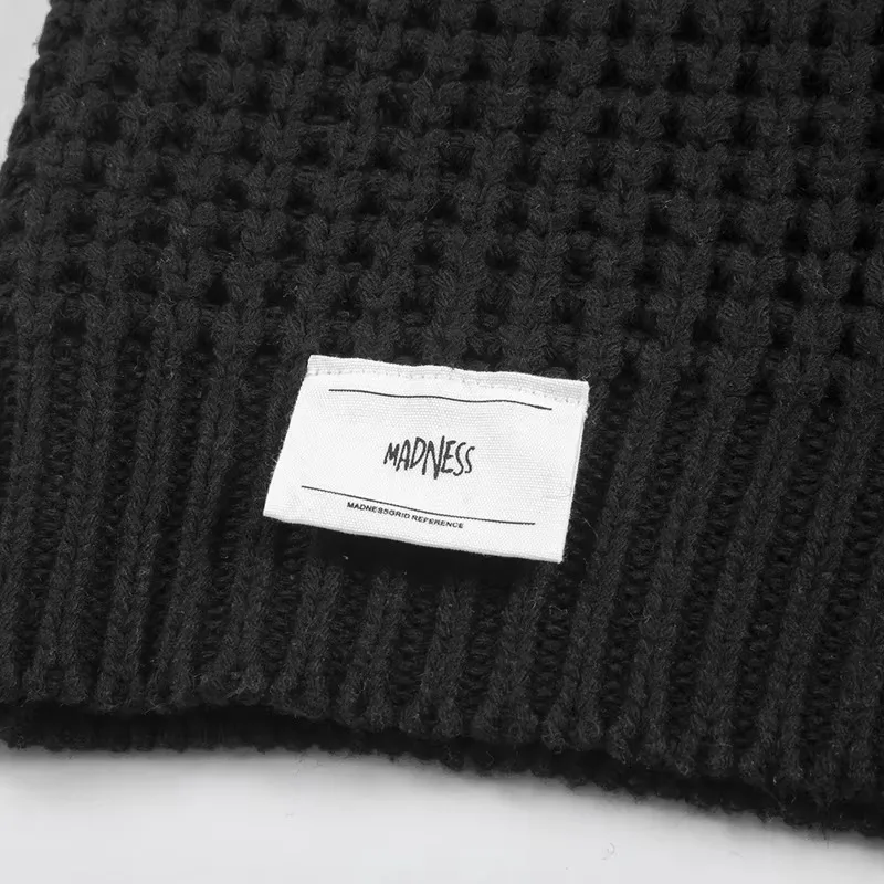 Зимний тяжелый японский однотонный простой пуловер Madness модный мужской и женский