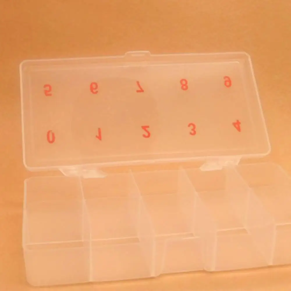 Пластиковый контейнер для хранения накладных ногтей 10 ячеек |