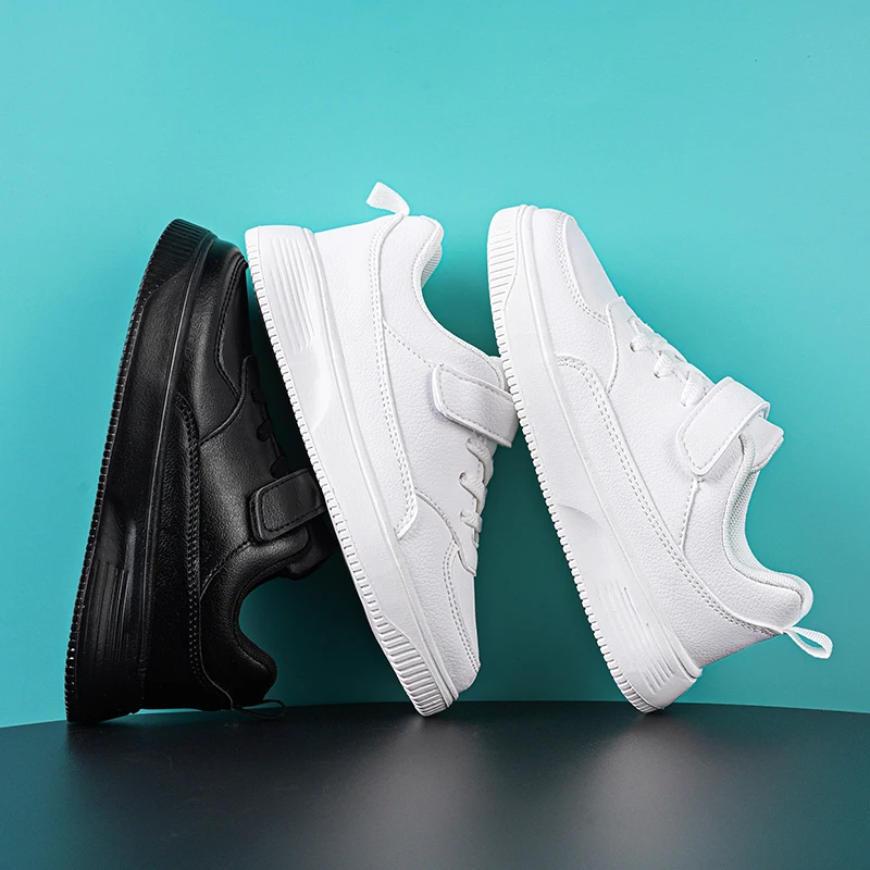 Boys White Sneakers Kids Shoes Children Casual Shoes Leather Fashion Sports Tennis Shoes for Boys Running Shoes Tenis Infantil