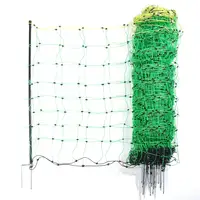Electric Fence Netting/Temporary Fence, Sheep Netting with 14 Posts, 2 Spikes 3.6' H x 164' L for Sheep, Lambs, Goats, Deers