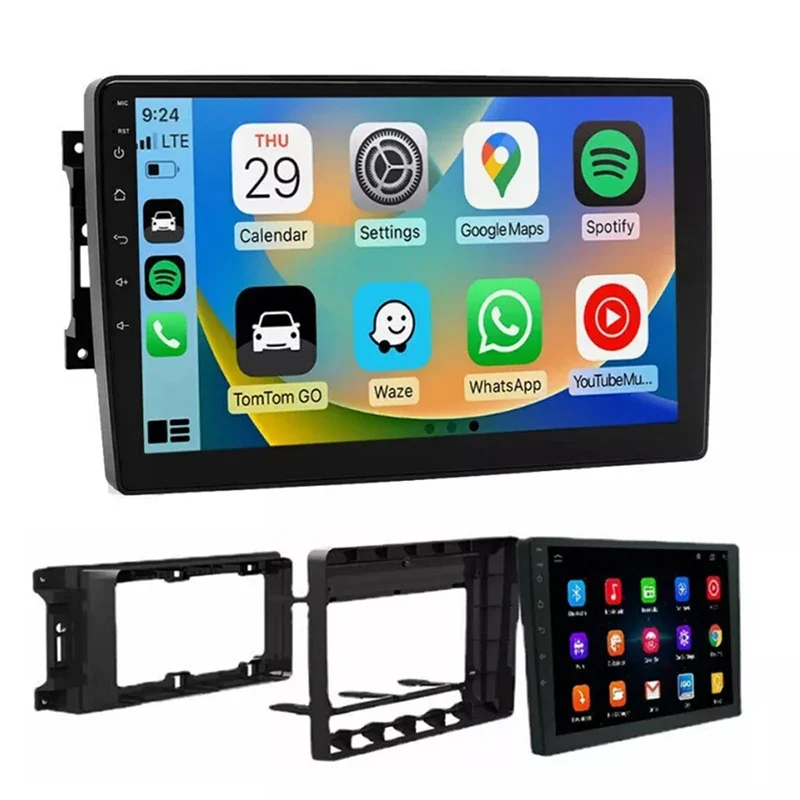 Фото 10-дюймовая автомагнитола с Apple CarPlay, Android 15, 8+128 ГБ, для Dodge RAM 1500 2500 3500 2006-2008, FM, Bluetooth №4